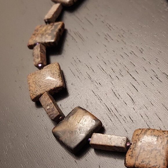 Elegant Picture Jasper Jewellery Set - Picture 4 of 6